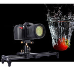 YELANGU L40T Binario di scorrimento in fibra di carbonio da 40 cm per fotocamere reflex/videocamere, L40T 40cm