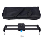 YELANGU L40T Binario di scorrimento in fibra di carbonio da 40 cm per fotocamere reflex/videocamere, L40T 40cm