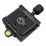 FMA-60 Supporto per piastra adattatore con morsetto a sgancio rapido con manopola a doppio uso per piastra a sgancio rapido Arca Swiss / RRS / SUNWAYFOTO, FMA-60