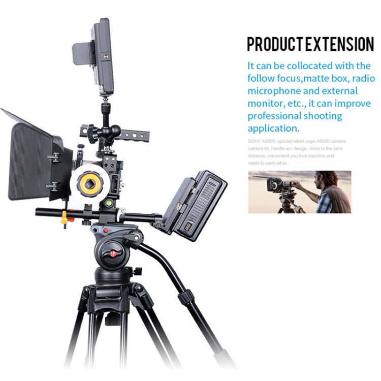 Stabilizzatore gabbia video per fotocamera YELANGU C6 per Sony A6000 / A6300 / A6500 / A6400, Stabilizer