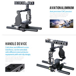 Stabilizzatore gabbia video per fotocamera YELANGU C6 per Sony A6000 / A6300 / A6500 / A6400, Stabilizer