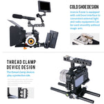 Stabilizzatore gabbia video per fotocamera YELANGU C6 per Sony A6000 / A6300 / A6500 / A6400, Stabilizer