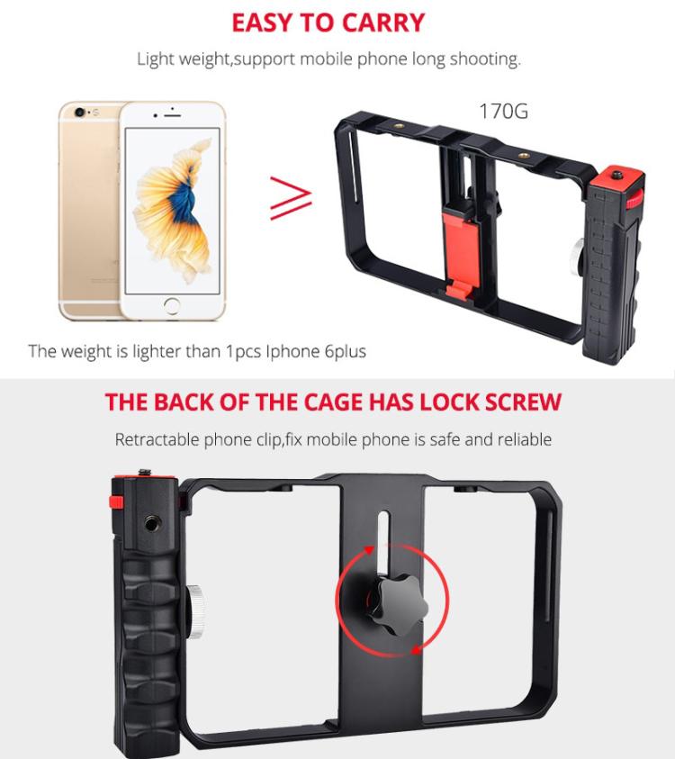 Gabbia rig YELANGU per smartphone fino a 6,6 pollici