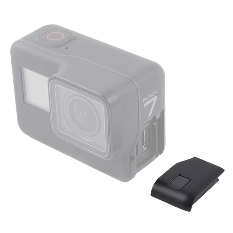 Per GoPro HERO7 Parte di riparazione del coperchio della porta dell'interfaccia laterale bianco / argento, For GoPro HERO7 White / Silver