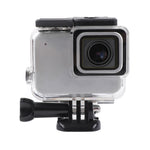 Per GoPro HERO7 Custodia protettiva cava laterale bianca/argento scheletrata con fibbia di montaggio di base e vite, Side Hollow