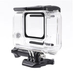 Per GoPro HERO7 Custodia protettiva cava laterale bianca/argento scheletrata con fibbia di montaggio di base e vite, Side Hollow