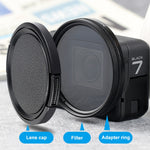 RUIGPRO per GoPro HERO 7/6/5 Professional 52mm 10X Filtro per obiettivo Close-up con anello adattatore filtro e copriobiettivo, 10X Close-up Lens