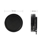RUIGPRO per GoPro HERO 7/6/5 Filtro obiettivo professionale ND4 da 52 mm con anello adattatore filtro e copriobiettivo, ND4 Lens