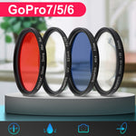 RUIGPRO per GoPro HERO 7/6/5 Filtro obiettivo professionale ND4 da 52 mm con anello adattatore filtro e copriobiettivo, ND4 Lens