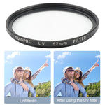 RUIGPRO per GoPro HERO 7/6/5 Filtro per obiettivo UV professionale da 52 mm con anello adattatore filtro e copriobiettivo, UV Lens