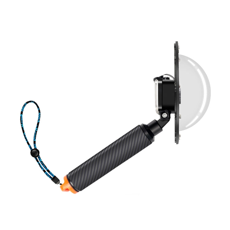 RUIGPRO Maniglia galleggiante con impugnatura a cupola Porta subacquea Obiettivo per fotocamera subacquea Copertura trasparente per DJI Osmo Action, Osmo Action