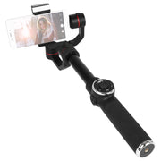AFI V5 3-Axis Handheld Aluminum Brushless Gimbal Stabilizer with Tripod Mount and Fill Light for Smartphones within 6 Inches, Support Face Detection