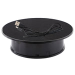 Giradischi elettrico girevole da 20 cm a 360 gradi, supporto per fotografia, puntelli per riprese video, giradischi, carico 1,5 kg, alimentato da batteria e USB, 20cm/Powered by Battery or USB(B), 20cm/Powered by Battery or USB(W)                      ...