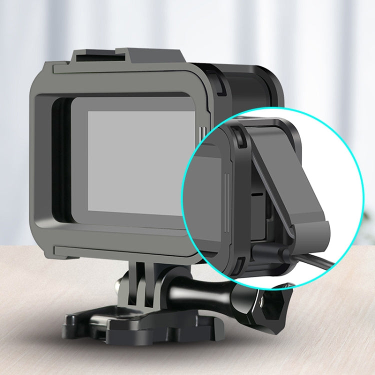 RUIGPRO per GoPro HERO8 Custodia protettiva per montaggio su telaio in ABS per PC con bordo standard nero