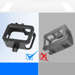 RUIGPRO per GoPro HERO8 Custodia protettiva per montaggio su telaio in ABS per PC con bordo standard nero