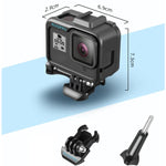 RUIGPRO per GoPro HERO8 Custodia protettiva per montaggio su telaio in ABS per PC con bordo standard nero