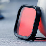 Filtro per lenti colorate per immersione con alloggiamento quadrato per GoPro HERO8 Nero