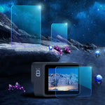 Per GoPro HERO8 Obiettivo nero + Pellicola in vetro temperato con display LCD, For GoPro HERO8 Black