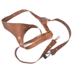 Tracolla per fotocamera in pelle antiscivolo a sgancio rapido con gancio in metallo per fotocamere SLR / DSLR (spalla sinistra), Left Shoulder, Right Shoulder