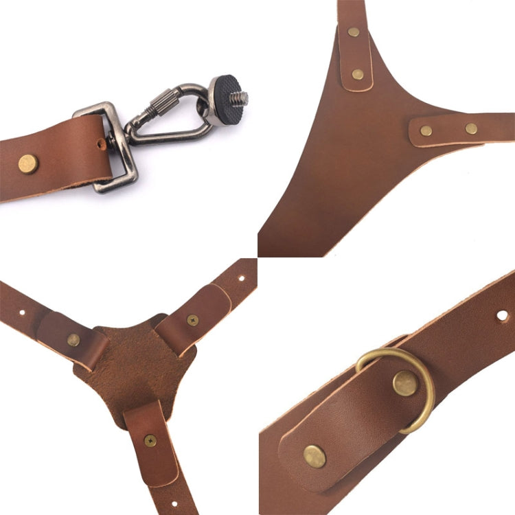 Tracolla per fotocamera in pelle antiscivolo a sgancio rapido con gancio in metallo per fotocamere SLR / DSLR (spalla sinistra), Left Shoulder, Right Shoulder