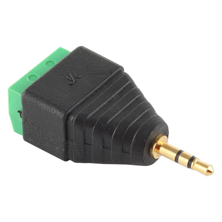 Connettore audio stereo con morsettiera a 3 pin e 3 poli con spina maschio da 2,5 mm, 2.5mm Male (2 Pin)