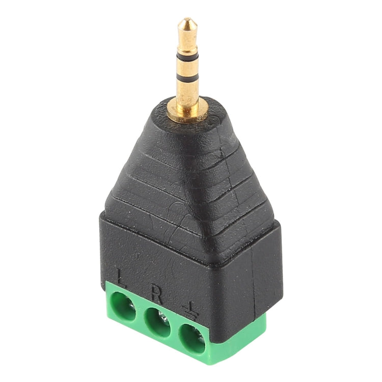 Connettore audio stereo con morsettiera a 3 pin e 3 poli con spina maschio da 2,5 mm, 2.5mm Male (2 Pin)