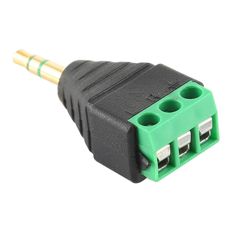 Connettore audio stereo con morsettiera a 3 pin e 3 poli con spina maschio da 3,5 mm, 3.5mm Male (3 Pin)