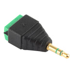 Connettore audio stereo con morsettiera a 3 pin e 3 poli con spina maschio da 3,5 mm, 3.5mm Male (3 Pin)