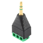 Connettore audio stereo con morsettiera a 3 pin e 3 poli con spina maschio da 3,5 mm, 3.5mm Male (3 Pin)