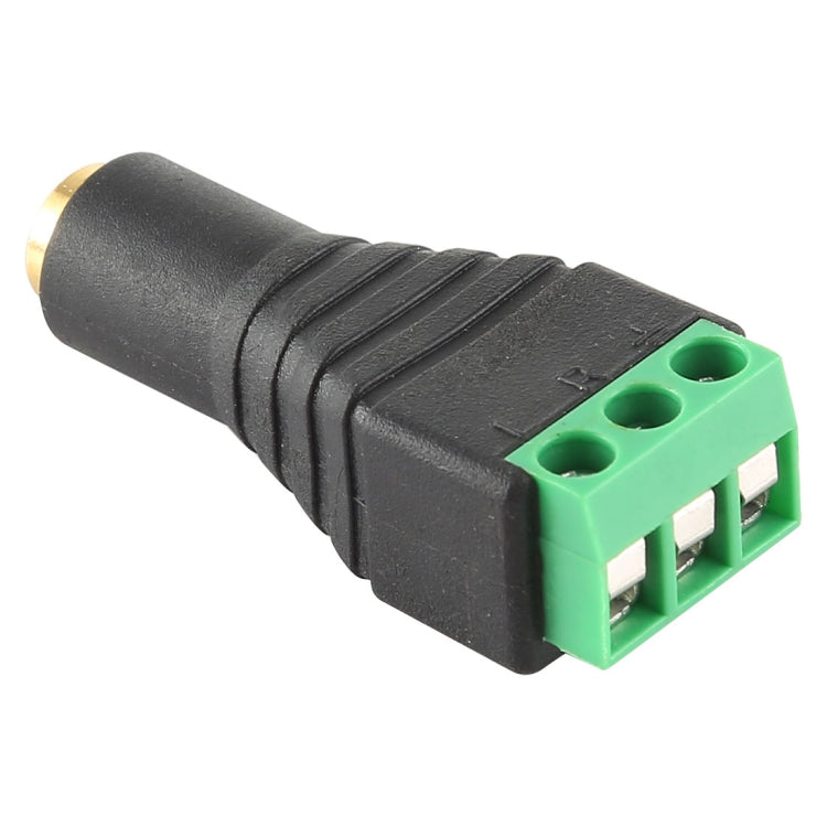 Connettore audio stereo con morsettiera a 3 pin con spina femmina da 3,5 mm, 3.5mm Female (3 Pin)