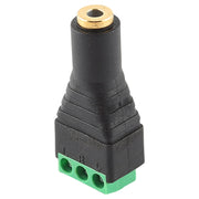 Connettore audio stereo con morsettiera a 3 pin con spina femmina da 3,5 mm, 3.5mm Female (3 Pin)