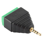 Connettore audio stereo con morsettiera a 4 pin a 4 poli con spina maschio da 2,5 mm, 2.5mm Male (4 Pin)