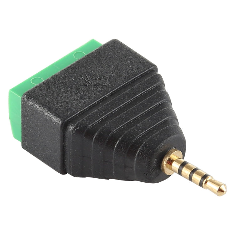 Connettore audio stereo con morsettiera a 4 pin a 4 poli con spina maschio da 2,5 mm, 2.5mm Male (4 Pin)