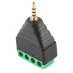Connettore audio stereo con morsettiera a 4 pin a 4 poli con spina maschio da 2,5 mm, 2.5mm Male (4 Pin)