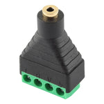 Connettore audio stereo con morsettiera a 4 pin con spina femmina da 2,5 mm, 2.5mm Female (4 Pin)
