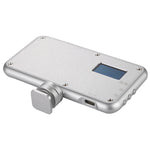 LED-013 Luce tascabile da 112 LED professionale per vlogging, fotografia, video e studio fotografico con display OLED e supporto adattatore per slitta fredda per fotocamere DSLR Canon/Nikon, 112 LED