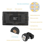 LED01 416 LED 3600LM Luce professionale per vlogging, fotografia, video e studio fotografico per fotocamere DSLR Canon/Nikon, 416 LED