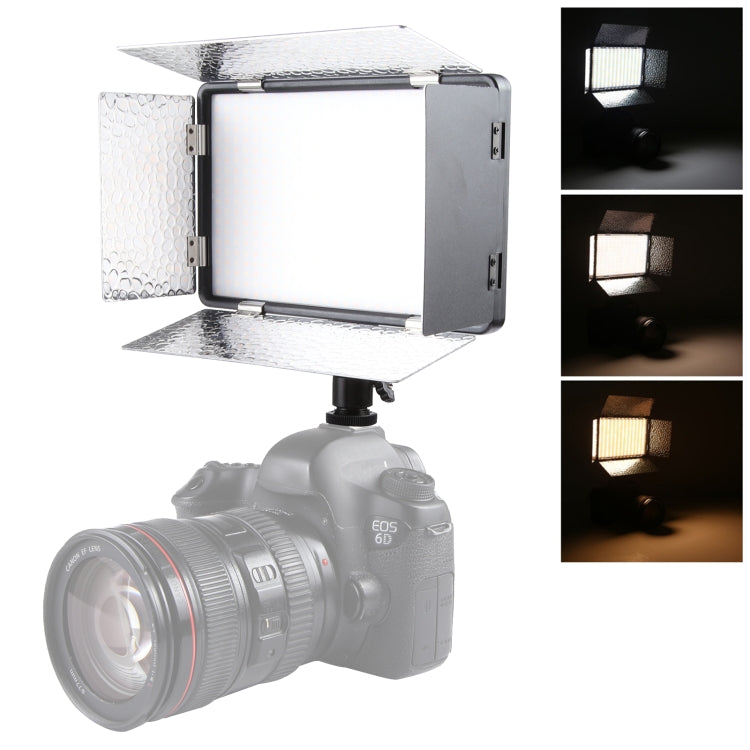 LED01 520 LED 4100LM Luce professionale per vlogging, fotografia, video e studio fotografico per fotocamere DSLR Canon/Nikon, 520 LED