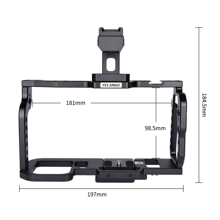 YELANGU C9-A YLG0911A Maniglia stabilizzatore per gabbia per videocamera per DJI BMPCC 4K, C9-A