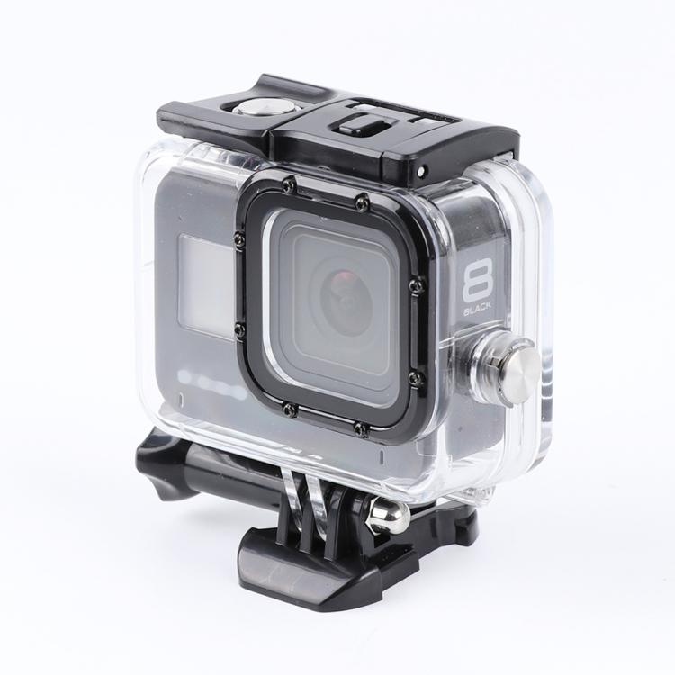 Per GoPro HERO8 Black Custodia protettiva impermeabile da 45 m con fibbia di montaggio di base e vite, For GoPro HERO8 Black