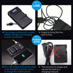 Caricatore LCD digitale per batteria per fotocamera reflex LP-E6 per serie Canon, LP-E6