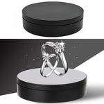 Giradischi girevole a 360 gradi con ricarica USB intelligente da 13,8 cm, supporto per riprese video, giradischi per fotografia, carico 3 kg