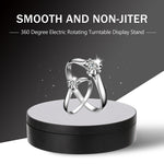 Giradischi girevole a 360 gradi con ricarica USB intelligente da 13,8 cm, supporto per riprese video, giradischi per fotografia, carico 3 kg