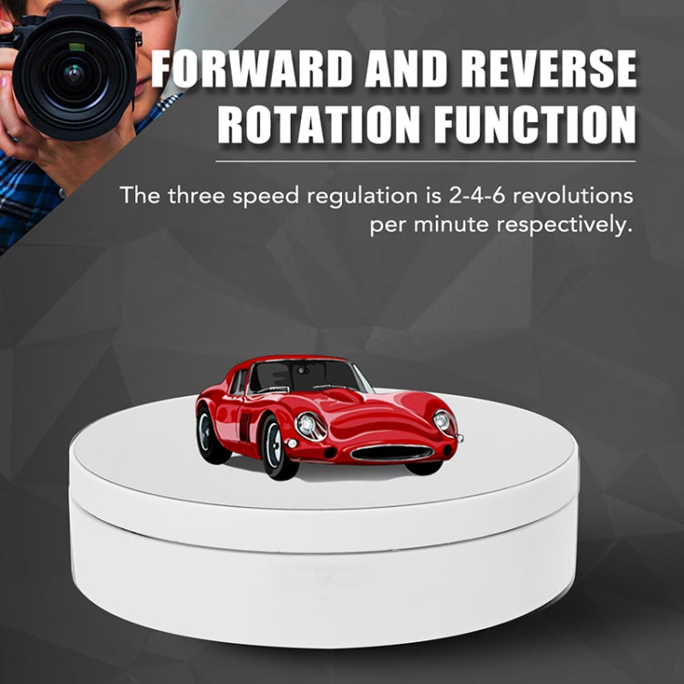 Giradischi girevole a 360 gradi con ricarica USB intelligente da 13,8 cm, supporto per riprese video, giradischi per fotografia, carico 3 kg