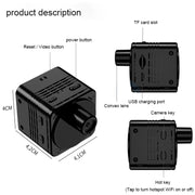 Videocamera Mini DV WiFi Full HD 1080P R89, supporto per rilevamento monitor, visione notturna, registrazione in loop e scheda TF, R89
