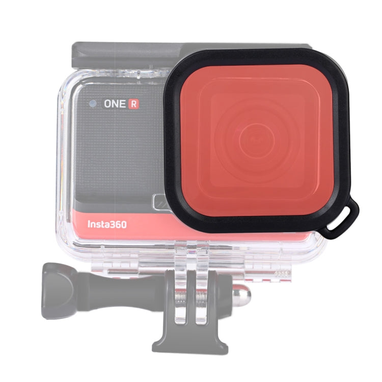 Filtro per lenti colorate per immersione con alloggiamento quadrato per Insta360 ONE R 4K Edition / edizione da 1 pollice