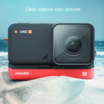 Obiettivo + pellicola in vetro temperato display LCD per Insta 360 One R 4K, For Insta 360 One R 4K
