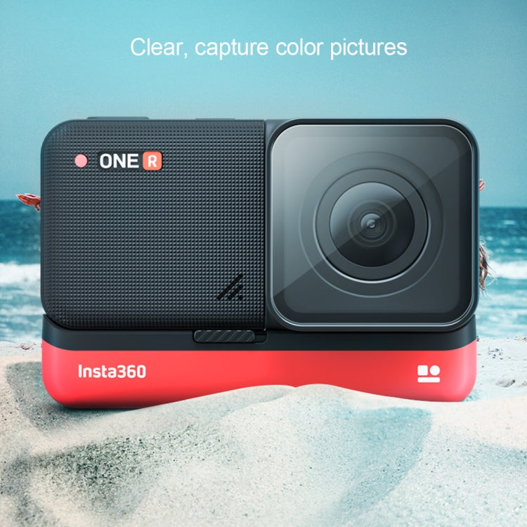 Obiettivo + pellicola in vetro temperato display LCD per Insta 360 One R 4K, For Insta 360 One R 4K