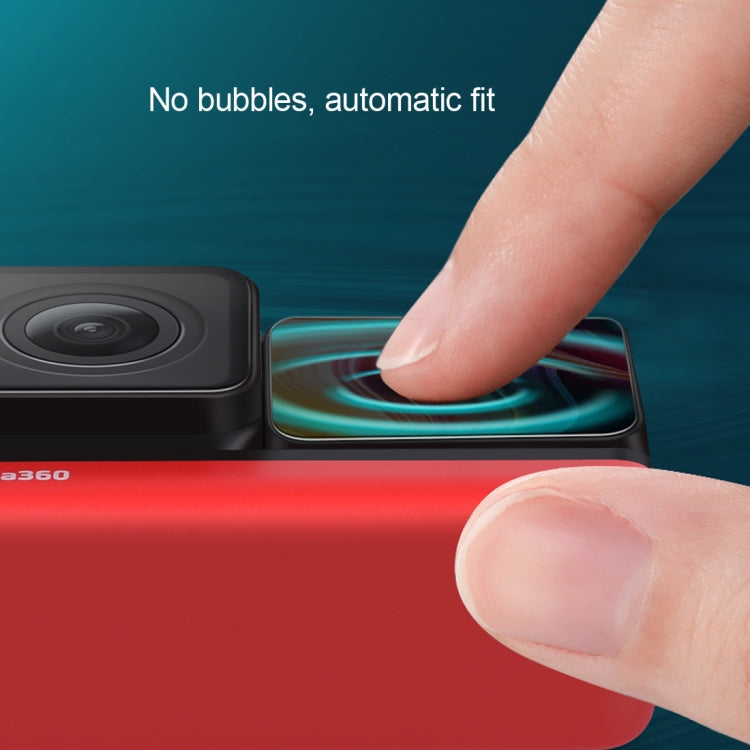 Obiettivo + pellicola in vetro temperato display LCD per Insta 360 One R 4K, For Insta 360 One R 4K
