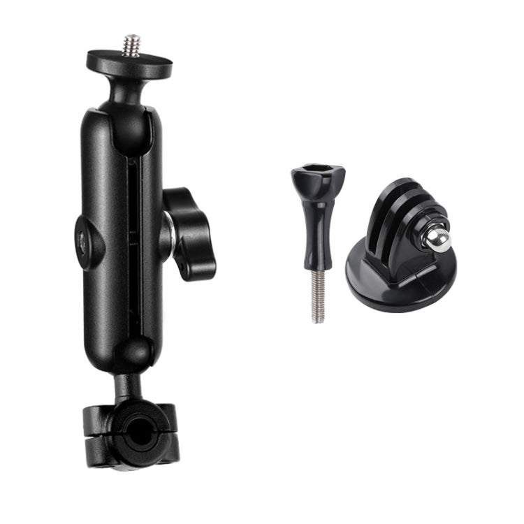 Biella da 9 cm Testa a sfera da 20 mm Supporto fisso per specchietto retrovisore per moto con adattatore per treppiede e vite per GoPro Hero11 Nero / HERO10 Nero /9 Nero /8 Nero /7 /6 /5 /5 Sessione /4 Sessione /4 /3+ /3 /2/1, DJI Osmo Action e altre a...